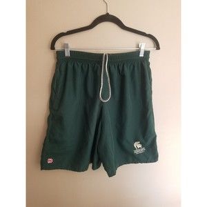 Vintage Dodger MSU Michigan State University athletic shorts green L embroidered